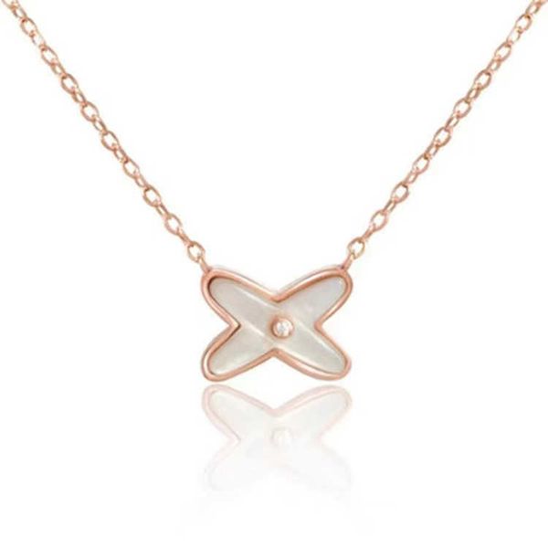 

designer bracele vcat fashion pendant luxury jewelry diamond gold necklace ring women ring accessories cross fritillaria female letter xshap, Silver