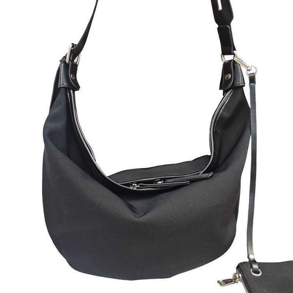 

summer new oxford fabric bag versatile crossbody bag large capacity casual one shoulder women's bag crescent bag upgrade