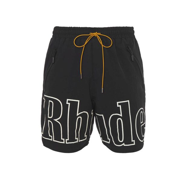 

rhude summer sports shorts men's leisure outdoor fast drying basketball training fitness men's shorts, White;black