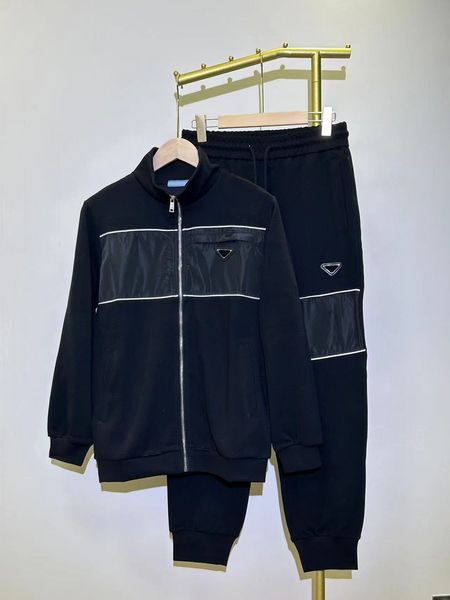 

men's tracksuits plus size outerwear & coats sizehoodies hoodies suit hooded casual fashion color stripe printing asian size wild breat, Gray