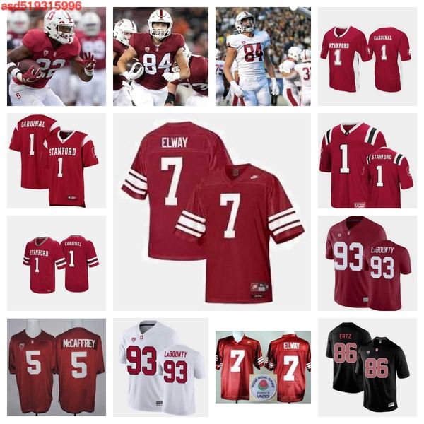 

stanford cardinal football jersey 76 jack leyrer 69 jake maikkula 29 terian williams 33 alaka'i gilman 36 tre williams 30 elic ayomanor, Black