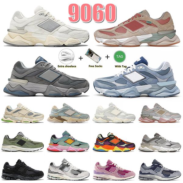 

9060 athletic og sneakers running shoes 990 v3 2002r mens women sea salt white driftwood arctic grey quartz rain cloud violet jjjjound train, Black