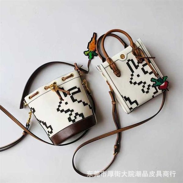 

20% off bag 2024 new launch designer handbag early launch tmonogram rabbit pattern one crossbody portable water bucket musical score real le