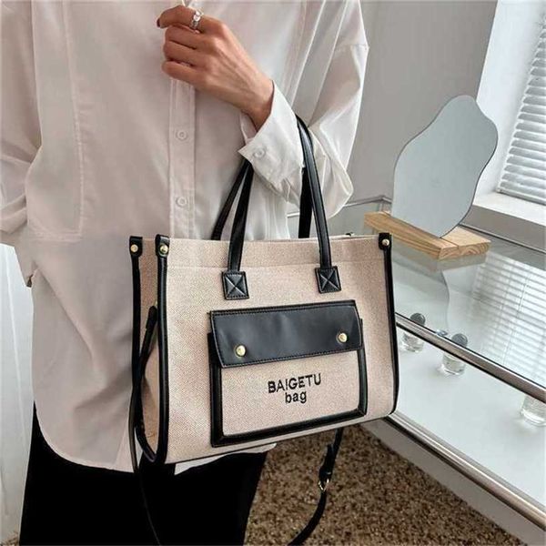 

13% off bag 2024 new launch designer handbaglarge capacity women's canvas new one shoulder crossbody texture tote