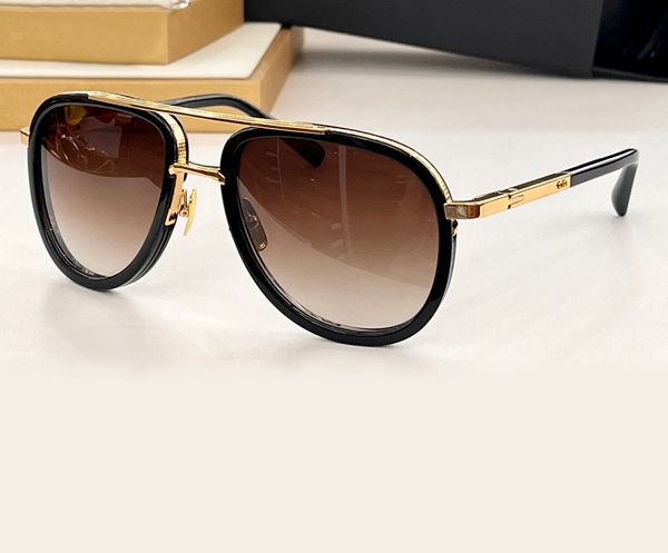 

pilot sunglasses gold black/brown gradient sun glasses summer sunnies gafas de sol sonnenbrille uv400 eye wear with box, White;black
