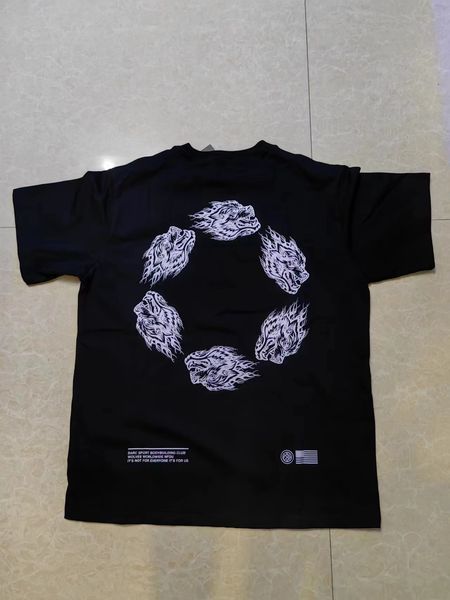

wolf head wear brand name wear wolf head print, White;black