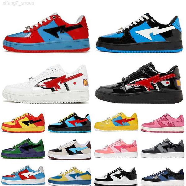 

2023 casual shoes sk8 sta sneakers designer grey black stas sk8 color camo combo pink green abc camos pastel blue patent platform leather wo