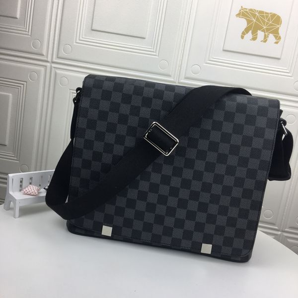 

classics men's shoulder bag designer vintage cross body double sling check bags men handbag waist packs satchels women pack belt v002