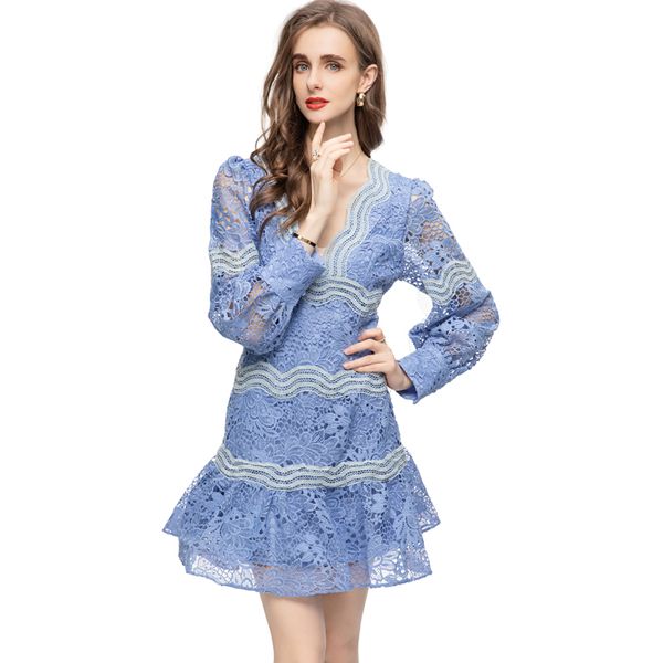 

women's runway dresses v neck long sleeves embroidery striped elegant fashion homecoming vestidos prom, Black