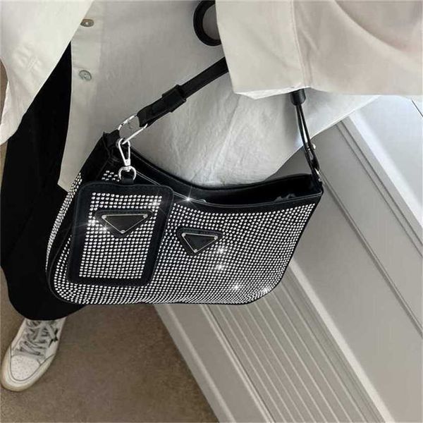 

60% off bag 2024 new launch designer handbag summer women's street trend diamond one shoulder underarm design sense small group