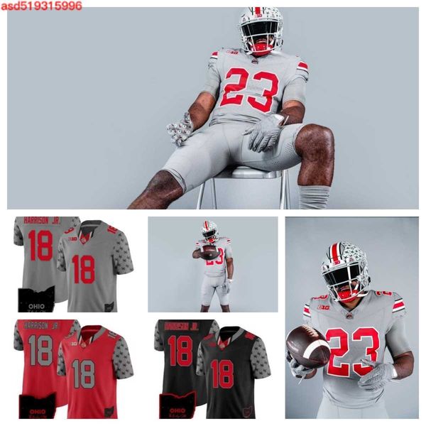 

2023 ohio state buckeyes football 13 cameron martinez 17 mitchell melton 85 bennett christian 81 sam hart 76 miles walker 84 joe royer 73 gr, Black;red