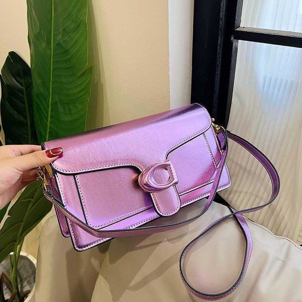 

women c letter messenger bag letter print designer purse handbag fashion bright leather small square crossbody bags handle shoulder bags 230