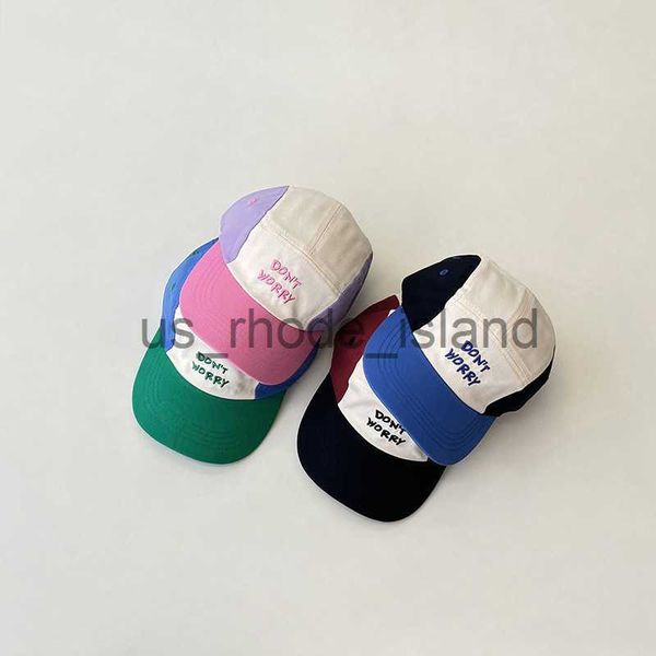 

caps hats fashion letter kids basketball caps spring and autumn korean 2023 fashion kids peaked cap boys girls baby baseball cap x0828, Yellow