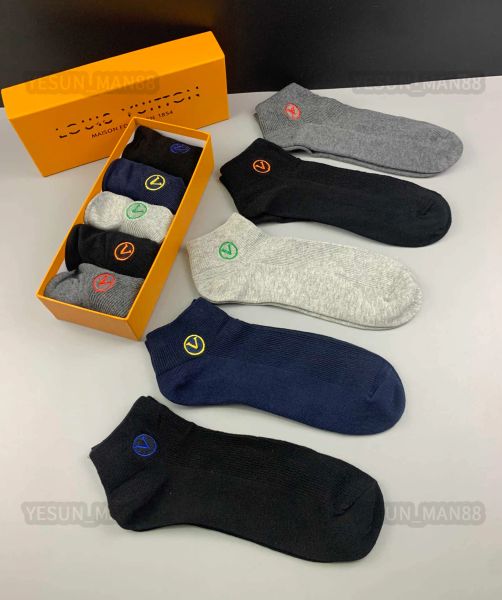 

mens socks women cotton all-match classic ankle letter breathable black and white football basketball sports sock wholesale uniform size chr
