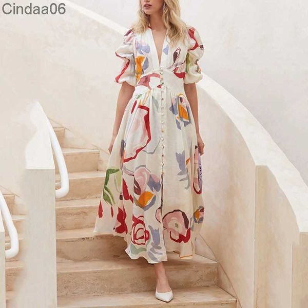 

summer autumn casual dresses womens 2023 beach slim swing four sided print long maxi dress woman skirt outfits, Black;gray