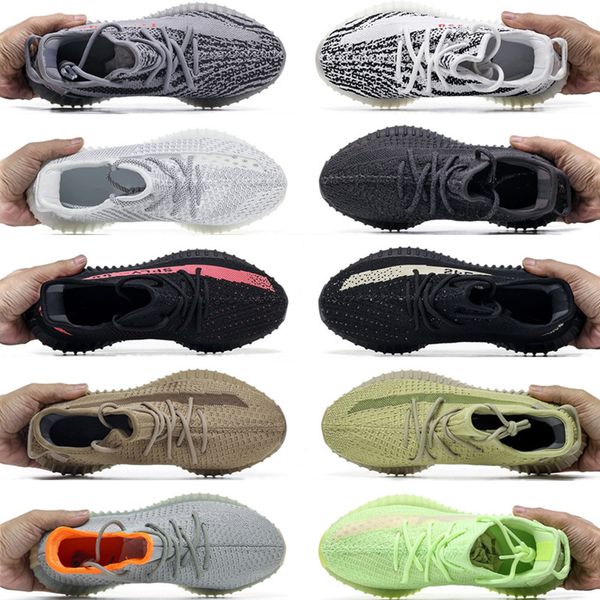 

2023 v2 shoes static 3m reflective gypsophila running shoes beluga 2.0 sesame butter semi-frozen yellow cream white zebra mens womens sneake, Black