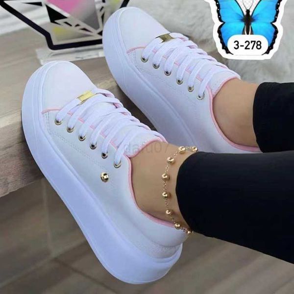 

dress shoes 2023 women sneakers lace-up round head platform sports shoes fashion spring autumn female walking flats ladies vulcanize shoes l, Black