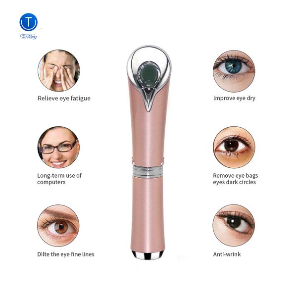 

face care devices beauty eye massager high frequency vibration ionic infusion device wrinkle remover relieves dark circles tinwong 230828
