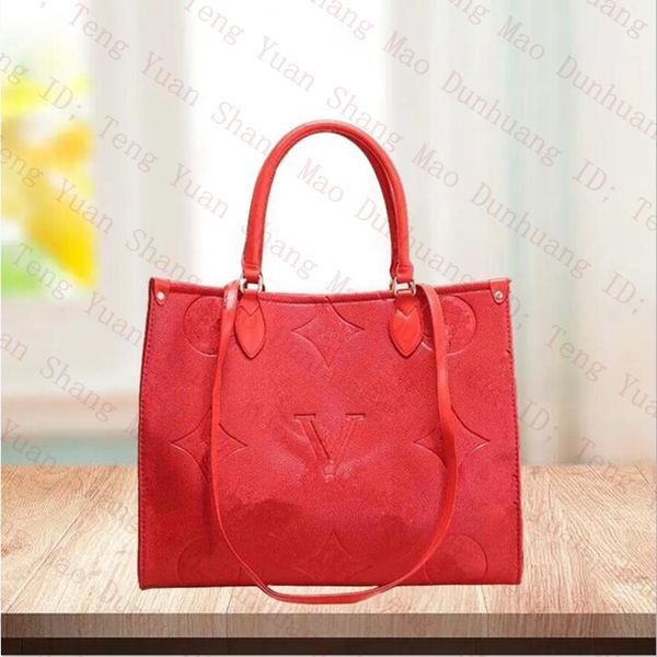

designer bags onthego tote bag luxurys handbags belt shoulder crossbody bag embossed travel totes lady handbag purse classic women large cap