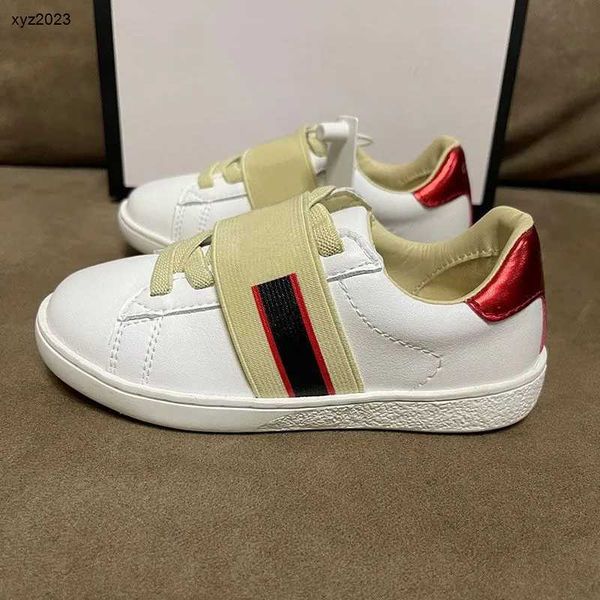 

23ss kids shoes baby shoe designer casual bee trainers children sneaker walking footwears for girls boys including brand shoe box, Black