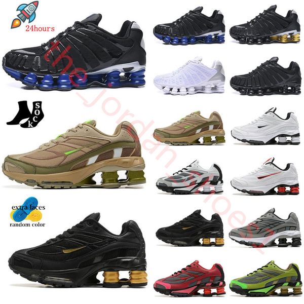 

triple black gold platinum shoxs running shoes thunder grey game royal racer blue gym red sneakers medium olive white silver chrome women me