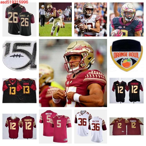 

2023 florida state seminoles stitched 38 shyheim brown 69 kanaya charlton 13 jordan travis 58 emile aime 31 demarco ward 5 spann 70 casey ro, Black