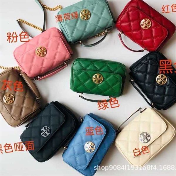 

13% off bag 2024 new launch designer handbagearly launch new type tb cowhide lingge small fragrance chain square fat man single shoulder obl