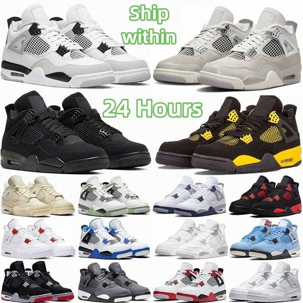 

4s jumpman 4 black cat pure money white oreo thunder red cement j4 shoes cactus kaws university blue jack military pine sail green seafoam b