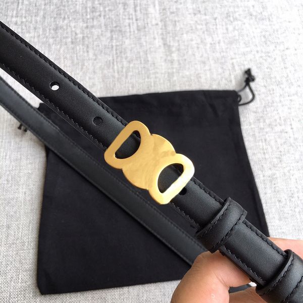 

genuine leather designer belt fashion smooth buckle belts retro design thin waist belts for men womens width 1.8cm 2.5cm genuine cowhide 4co, Black;brown