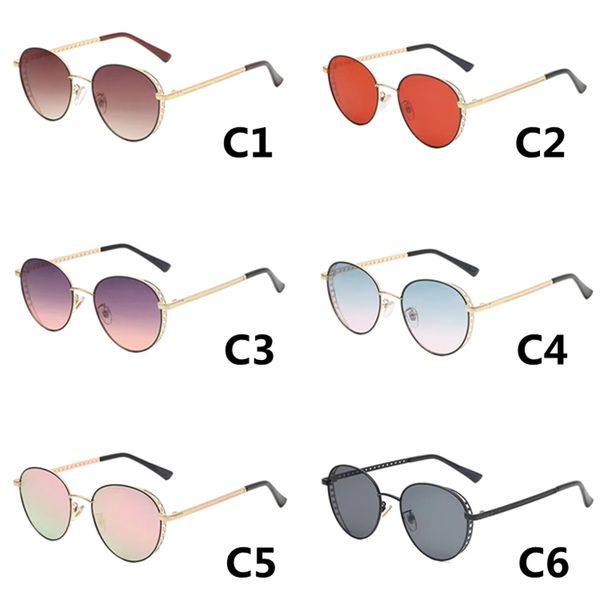 

vintage punk man woman sunglasses classic round sun glasses metal frame designer glasses uv400 eyewear, White;black