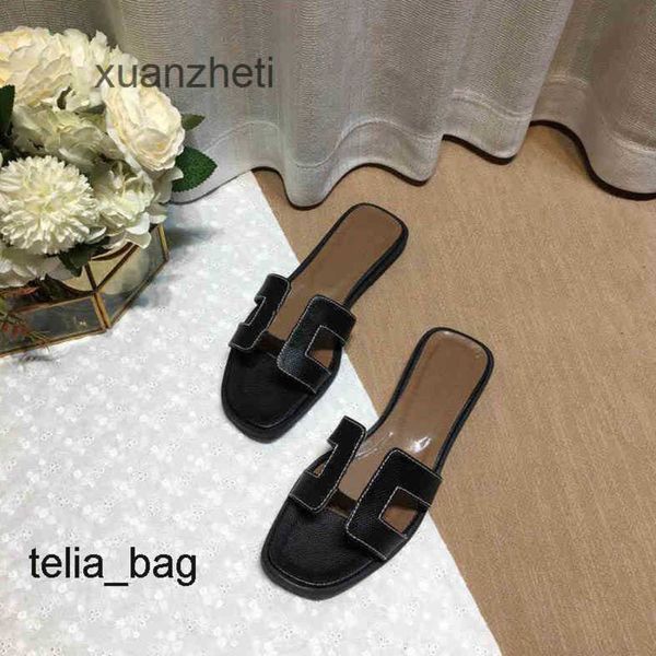 

fashion slipper sandals bear slippers shoes designer slipper oran sandal 2023 genuine leatsummer luxury flat slides ladies beacsandal party