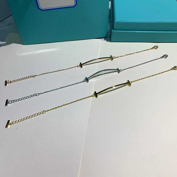 

designer bracelet jewelry t smiling face smiling tisco gold does not fade female does not fade anti allergy t rose gold white gold tiffanies, Black