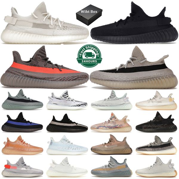 

with box designer casual shoes men women slate v2 zebra onyx carbon beluga bone core black red white dazzling blue tint mx rock mens trainer