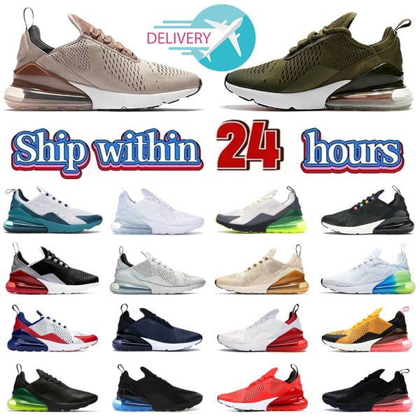 

new designer 270 men running shoes women 270s mesh 27c triple black white navy bule barely rose pink men sports sneakers trainers outdoor si