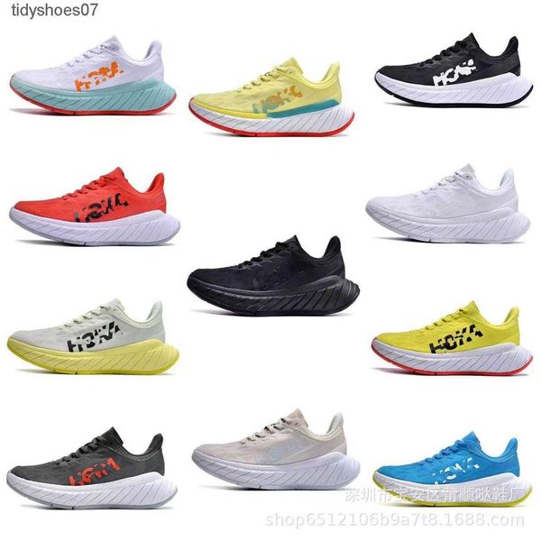

hoka one shock-absorbing and wear-resistant sports shoes fast antelope off-road running shoes for men and women, Black