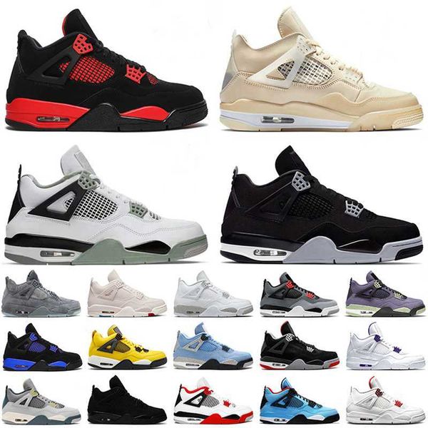 

basketball shoes sail 4s militaty black cat men women jumpman 4 black canvas seafoam pine green cool grey doernbecher red thunder bred sneak