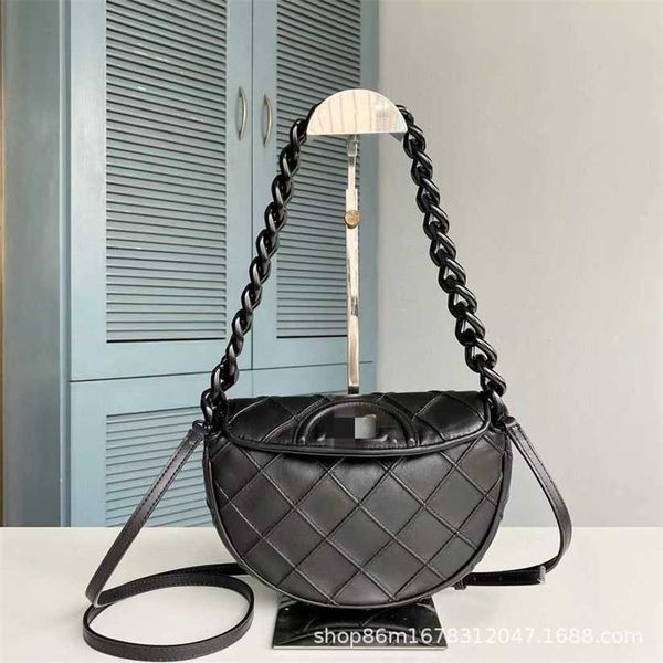 

12% off bag 2024 new launch designer handbag early launch tb women's fleming new one shoulder oblique cross half moon diamond underarm