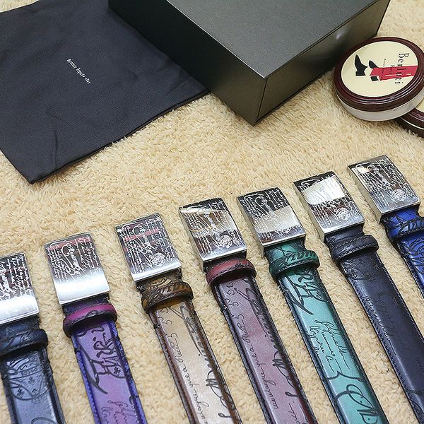 

custom designer luxury belt genuine leather belt men's classic business casual personality style laser lettering belt retro friction co, Black;brown