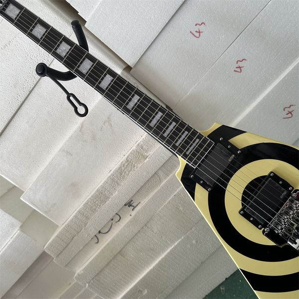 

zakk wylde fly v electric guitar 6 string tremolo ebony fretboard fast ship