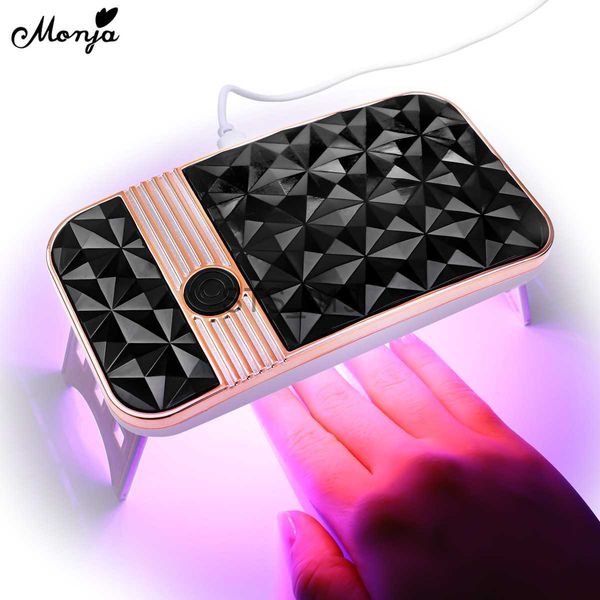 

nail dryers monja 54w portable mini led nail dryer nails gel polish fast curing uv nail art lamp diy usb interface manicure tools machine x0