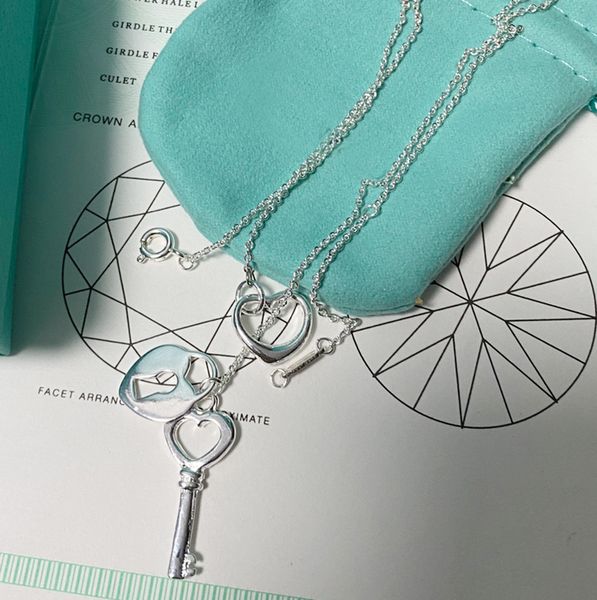 

cute romantic necklace for women pendant necklaces designer jewelry 18k gold plated stainless steel necklace, Silver