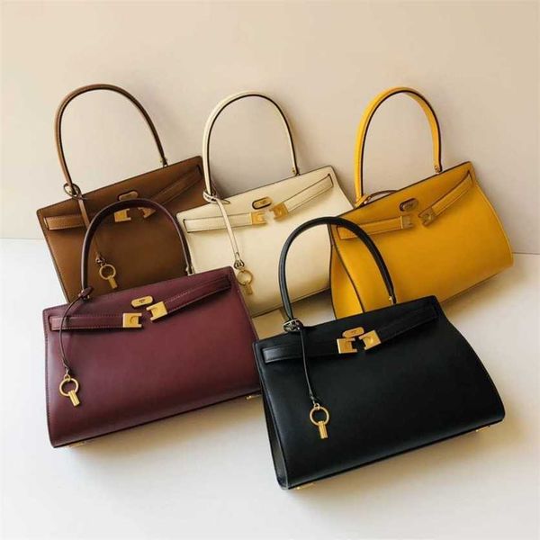 

22% off bag 2024 new launch designer handbag early launch summer tb cowhide briefcase fashion versatile single oblique straddle women's