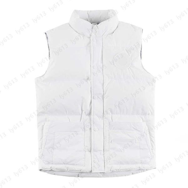 

mens designer jacket down puffer vest ykk zipper 80% widely inspected white duck downs double plain 9500-100% nylon fabric white label glaci, Black;white