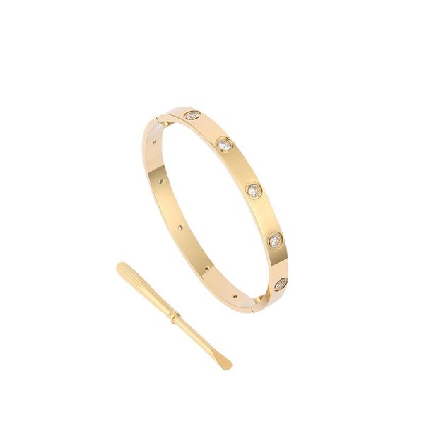 

designer bracelet titanium steel bracelets designer for women silver gold screw screwdriver nail bangle bracelet women men bracelet bangles, Black