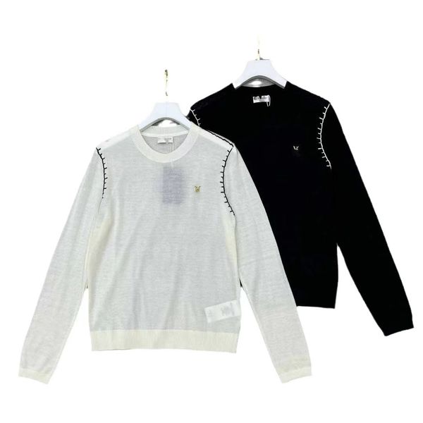 

designer girls' high-end knitwear designer knitwear fashion alphabet print pullover knitted girls' sweater long sleeve warm shirt, White