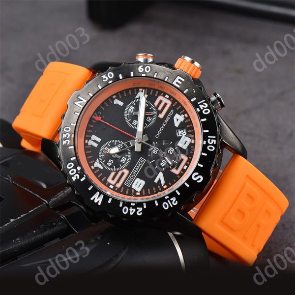 

Luxury Designer Watch Montre Endurance Pro Avenger Mens Watches High Quality Reloj 44mm Rubber Strap Chronograph Wristwatch Rubber Silicone Orologio Sb048 C23, 6#