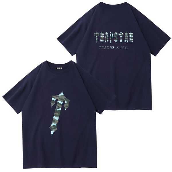 

trapstar t shirt men designer popular shirts clothes leisure summer graphic tees summer polo movement pattern handsome diy custom, White;black