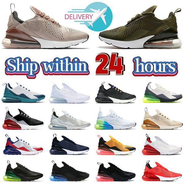 

new designer 270 men running shoes women 270s mesh 27c triple black white navy bule barely rose pink men sports sneakers trainers outdoor
