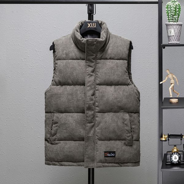 

men's vests hooded vest for men fall jacket thick sleeveless coat warm cotton y230826, Black;white