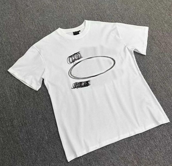 

2023 cortiez ship cargo designer selling fuzzy sketch overlap print devil island trendy street t-shirt beautiful hip hop skateboarding style, White;black